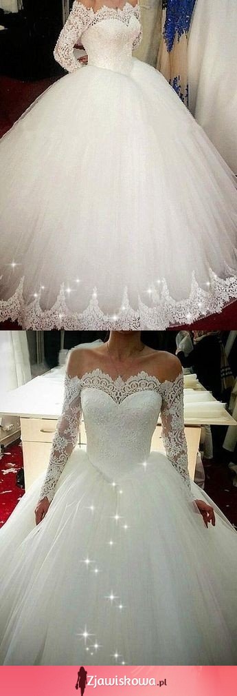Księżniczkowa suknia ślubna