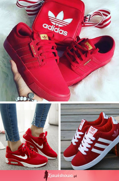 Czerwony Adidas